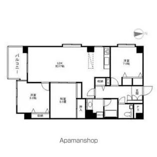 グランドハイツ表参道東館【9階】の間取り