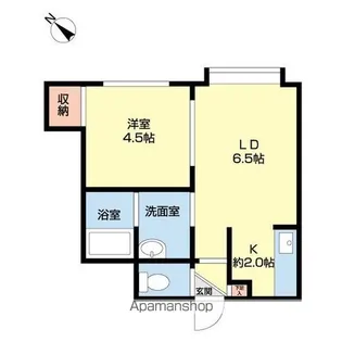 ボンジュール札幌【2階】の間取り