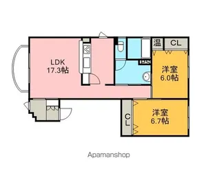 CAPA柏陽弐番館【401号室】の間取り