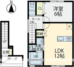 LIGNORA宮竹【201号室】の間取り