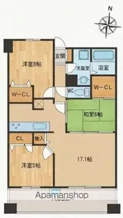 イニシア愛宕浜【904号室】の間取り