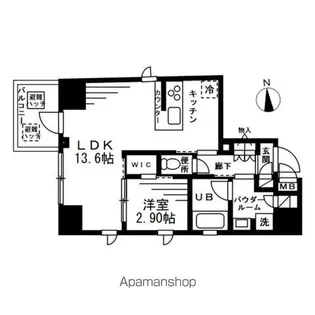 プライマル上野EAST【9階】の間取り