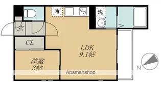 GRANDTIC薬師堂【1階】の間取り
