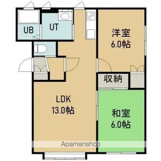 ハイツシルキー【102号室】の間取り