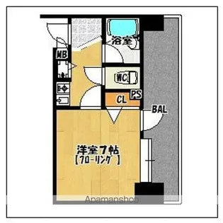 ピュアドームエスタシオ高宮【9階】の間取り