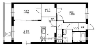 黒桝マンション【3階】の間取り