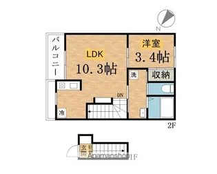 欅テラス【203号室】の間取り