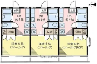 メゾン・ドゥ・サトー【201号室】の間取り