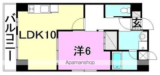プレジール・ヴェレ【202号室】の間取り