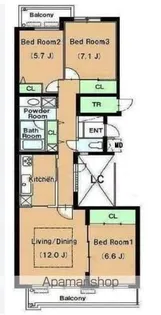 リュゼ経堂【306号室号室】の間取り