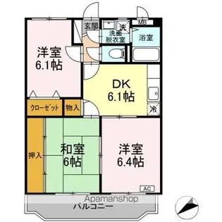 サザンメトロ233【2階】の間取り