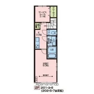 メゾンドゥイブー D【2階】の間取り