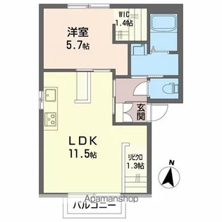 ガーデンホームズC【2階】の間取り