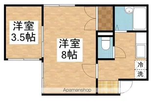 ハーモニー紫竹Ⅰ【1階】の間取り