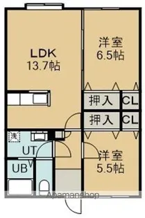 アーバンドムール【101号室】の間取り
