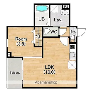 ジーメゾン北名古屋徳重ミソーレ【2階】の間取り