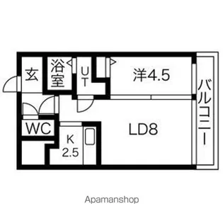 アムール麻生【5階】の間取り