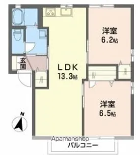 サンマリノ A棟【2階】の間取り