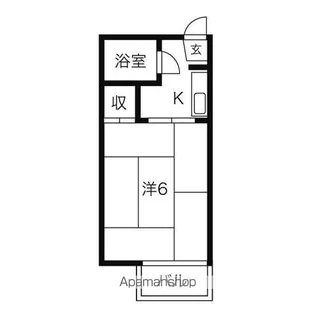 コーポ美紗【202号室】の間取り