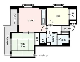 山王パークサイドビル【206号室号室】の間取り