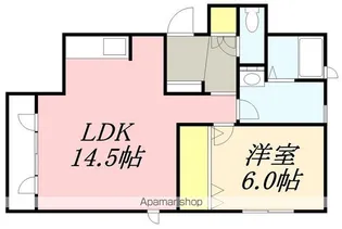 メープルコートⅡ【202号室】の間取り