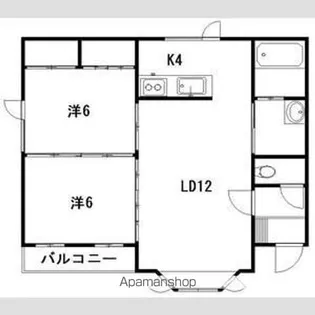 フルール【2階】の間取り