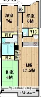 千葉県我孫子市我孫子2丁目【マンション】の間取り