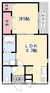 ドミール玉江【3階】の間取り