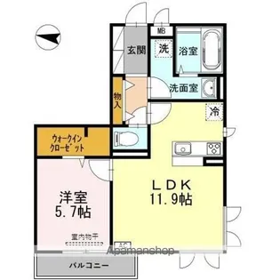 グランコンフォート C【1階】の間取り