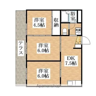 ハイツコイケ【1階】の間取り