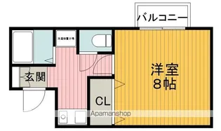 ハウスキャピタルⅡ【2階】の間取り