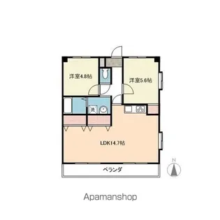 メゾン貴船C【301号室】の間取り