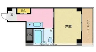 スタンドアップ和歌山【2A号室】の間取り