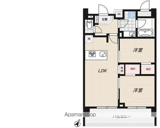 RIDGE豊洲【6階】の間取り