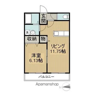 マリアージュ西牟田B【102号室】の間取り