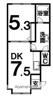 セリバテール102A【201号室】の間取り