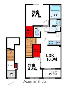 MAISON STELLA MON【205号室】の間取り
