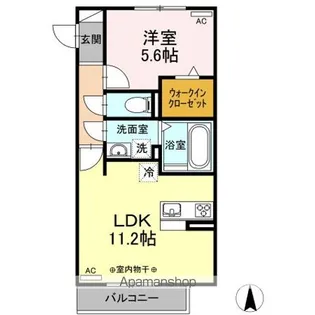 カーサ・ディ・ピーノ【3階】の間取り