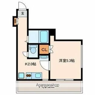 サンセール クール【3階】の間取り