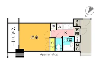 レジデンス横濱関内(旧レジディア横濱関内)【6階】の間取り