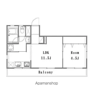 レジデンス川中【4階】の間取り