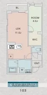 クレアーレ上目黒諏訪山ⅡWOOD HOUSE【1階】の間取り