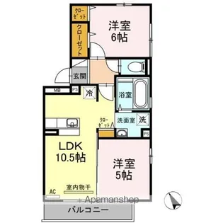 ウィルコート潮音町 B棟【2階】の間取り