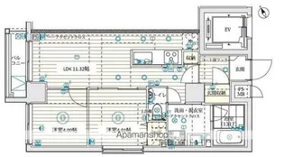 B CITY 高田馬場 ALIVIE【5階】の間取り