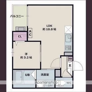 JACK KOMOTOHOMMACHIⅡ【2階】の間取り