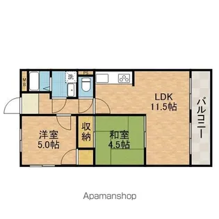 パールマンション【4階】の間取り