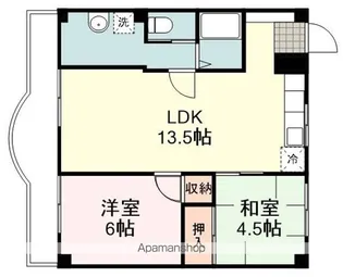 ポケットハウスワカマツ【4階】の間取り