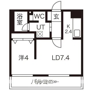 LEE厚別中央【3階】の間取り