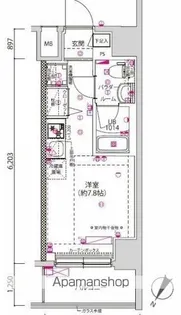 クラリッサ横浜シエル【3階】の間取り