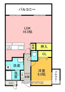 ファミーユ中山【1階】の間取り